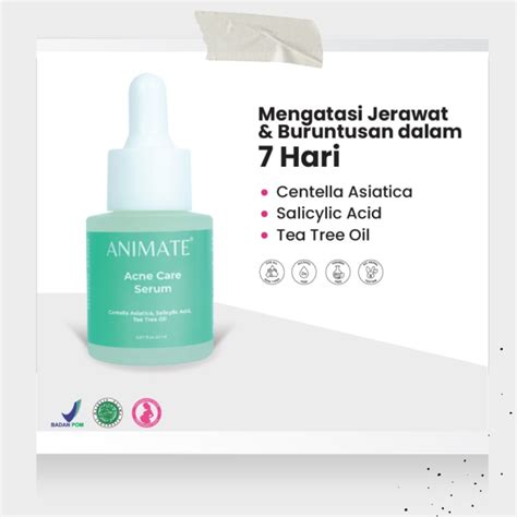 Animate Acne Care Serum 20 Ml Kulit Berjerawat BPOM Original Lazada