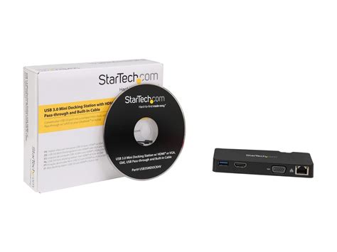 Startech Usb Smdockhv Travel Docking Station For Laptops Hdmi Or