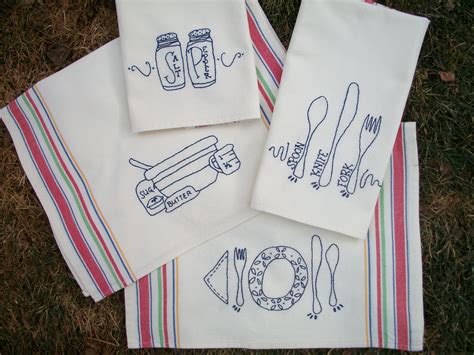 Embroidered Dish Towels Patterns Free