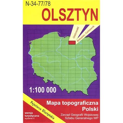 Olsztyn Region Map in 2022 | Tourist information, Map, Topographic map