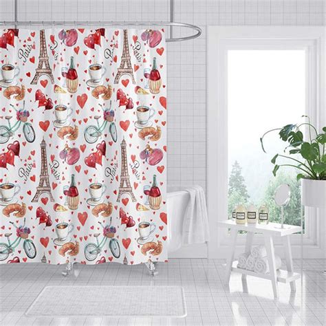 Buy Shower Curtains With 12 Hooks For Bathroom Decor 7 Mydeal