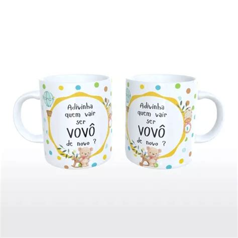 Caneca Personalizada Adivinha Quem Vai Ser Vovô De Novo MercadoLivre