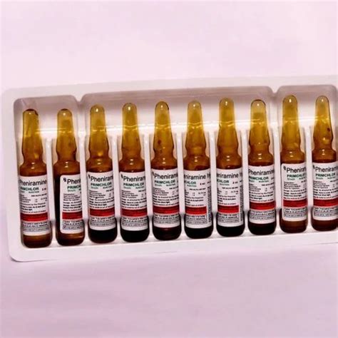 Pheniramine Maleate IP 22 75 Mg Injection 10 X 2 Ml Ampoule