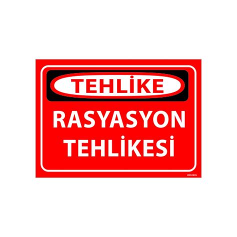 Rasyasyon Tehlikesi Uyarı Levhası 25x35 cm U010045