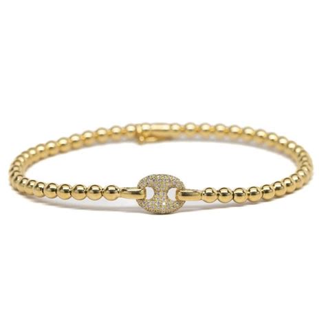 Miriams Jewelry Gucci Diamond Stretchy Bracelet - Miriams Jewelry