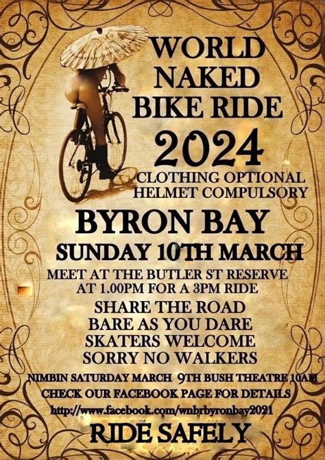 World Naked Bike Ride Byron Bay 10 March 2024 The Official ByronBay