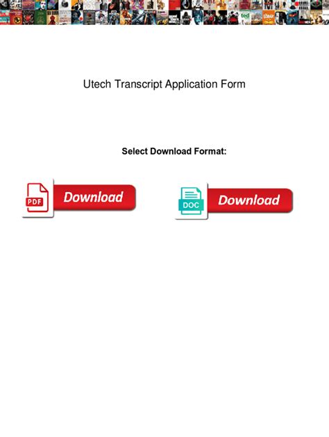 Fillable Online Utech Transcript Application Form Ledset Utech Transcript Application Form