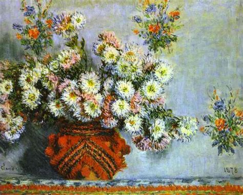 Reproducciones De Pinturas Crisantemos De Claude Monet 1840 1926