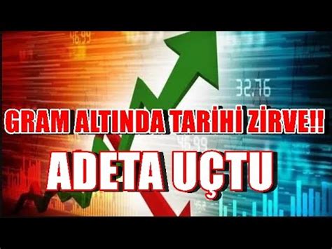 Gram Altın Adeta Uçtu Altın Tarihi Rekor Kırdı Altın Kaç Lira Oldu