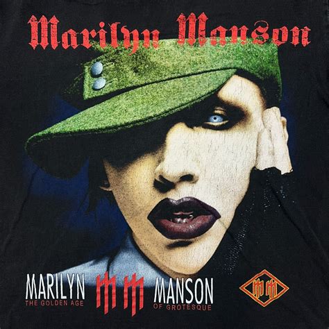 Vintage VTG 2003 Marilyn Mason The Golden Age of Grotesque Band Tee