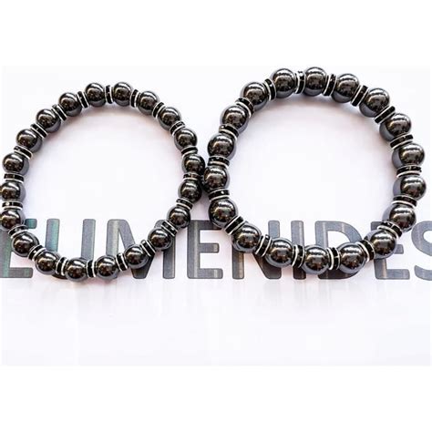 Bracelet Magn Tique En H Matite Avec Strass En Cristal Tincelant