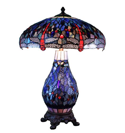 Lampe Tiffany Libellule Bleue Boutique De Lampes Tiffany N1