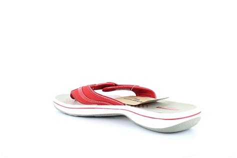 Clarks Womens Slide Flip Flop Thong Sandals Red Size 80 4lg3 Ebay