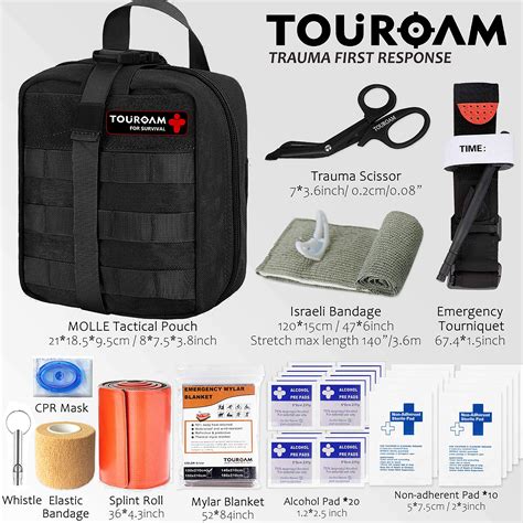 Tactical Emergency First Aid Kit Molle Admin Pouch Ifak Wound Dressing