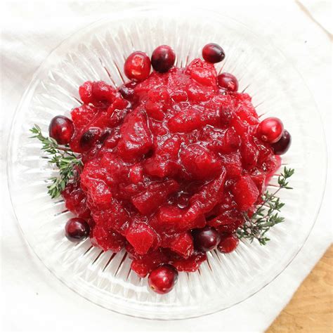 Apple Ginger Cranberry Sauce