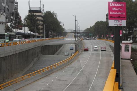 FOTOS Así es el nuevo paso desnivel Mixcoac Insurgentes en la CDMX