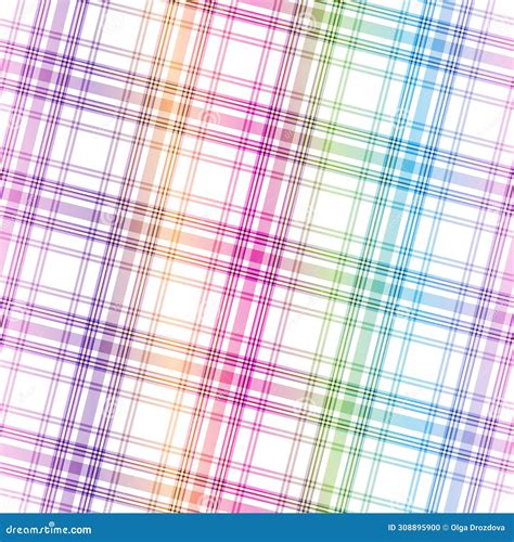 Seamless Abstract Rainbow Checkered Pattern With Squares Stock Vector