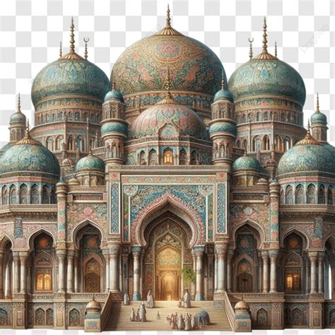 Beautiful Painted Islamic Mosque Islamic Mosque Mosque Painting