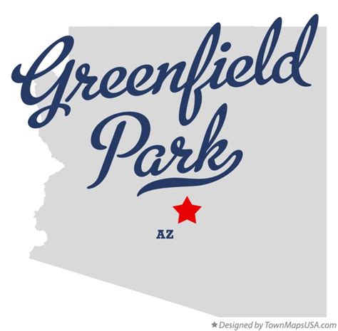 Map of Greenfield Park, AZ, Arizona