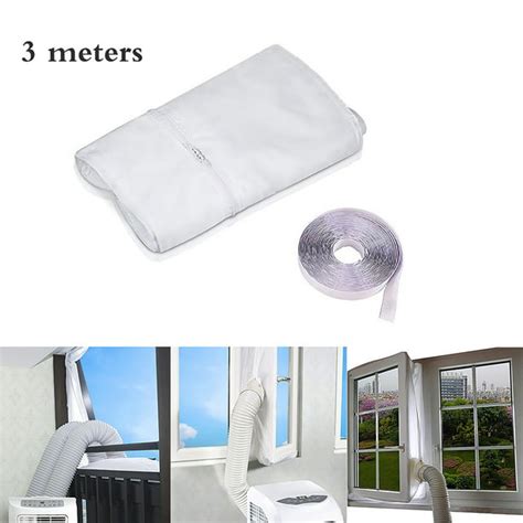 Wrea Push Out Window Seal For Mobile Air Conditioners Airlock Sliding Window Seal Cloth White