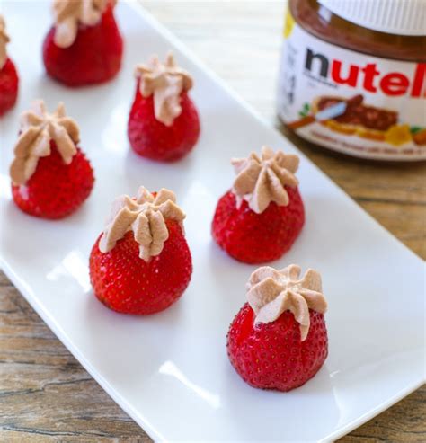 Nutella Cream Stuffed Strawberries Kirbies Cravings