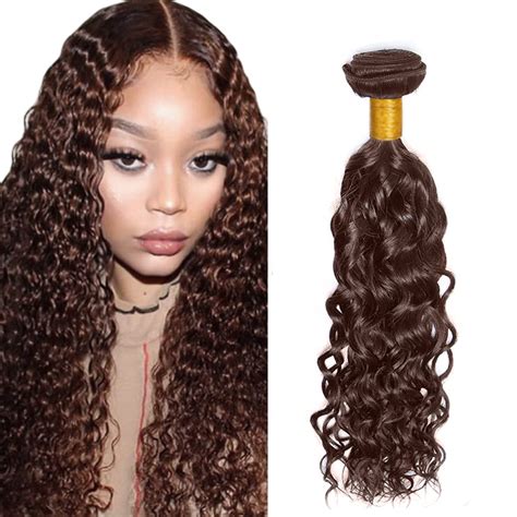 Amazon Color 4 Bundles Light Brown Human Hair Bundles 16 Inch 8A