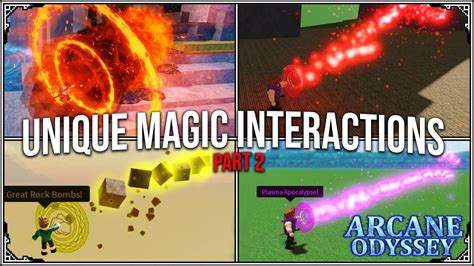 Arcane Odyssey All Unique Magic Interactions Part 2 Youtube