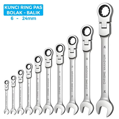 Jual Suksestech Kunci Ring Pas Kunci Flexible Kombinasi Krek Ratchet