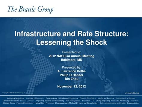 Ppt Infrastructure And Rate Structure Lessening The Shock Presented