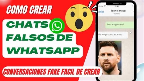 Como Hacer Conversaciones Falsas De Whatsapp Pagina Para Crear