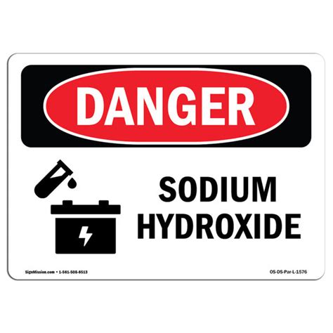 SignMission Sodium Hydroxide Danger Sign Wayfair