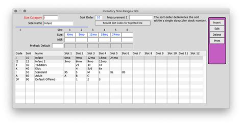 Perfectfit User Guide Size Ranges Perfectfit User Guide