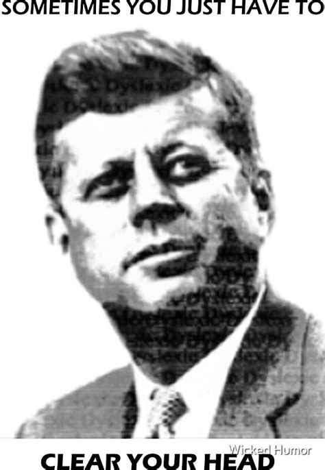 "JFK" Stickers by Wicked Humor | Redbubble