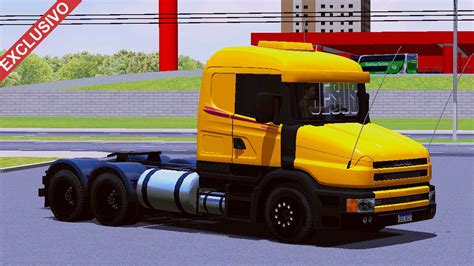 Skin Scania Amarela Faixa Exclusivo Skins Games Truck