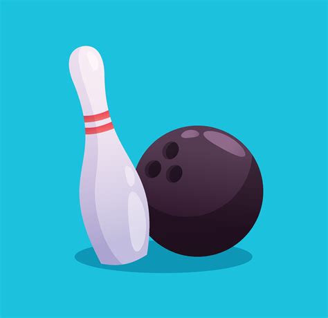 bowling strike isolated vector illustration 19946196 Vector Art at Vecteezy