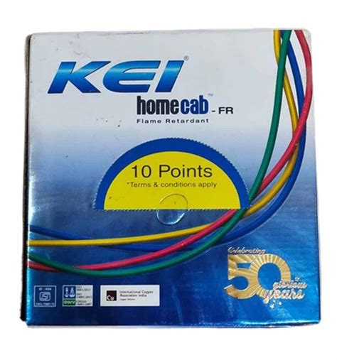 Kei Homecab Fr Wire Roll Length M Wire Size Sqmm At Rs