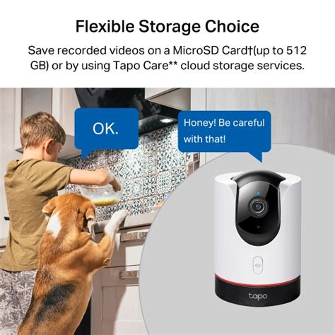 Tapo C225 | Pan/Tilt AI Home Security Wi-Fi Camera | Tapo