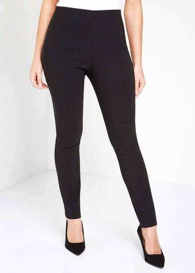 Roman Black Full Length Elastic Waist Stretch Trousers Matalan