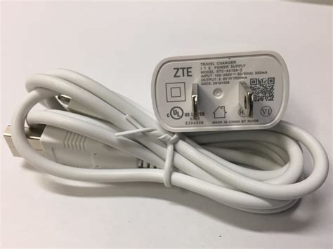 Cargador Zte Original Blanco Oem Sin Empaque Stc A A Z En