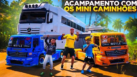 GTA V VIDA DE RICO FOMOS ACAMPAR E ME SURPREENDI MEUS FILHOS