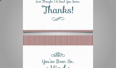 Thank You Card Email Template Thank You Card Template Vector Vector ...