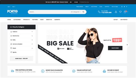 Porto-#1 Best Multi-Purpose, WooCommerce WordPress Theme