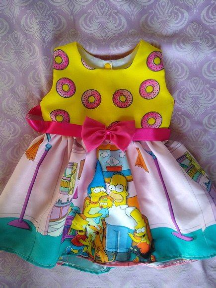 Vestido Infantil Os Simpsons Elo7 Produtos Especiais