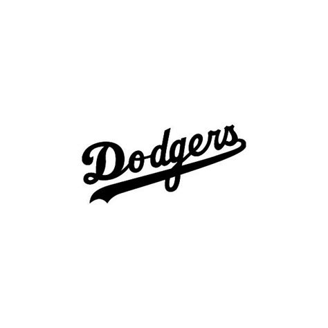 Dodgers Logo Black And White