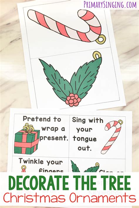 Decorate the Christmas Tree Ornaments - Primary Singing