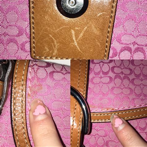 Y2k Pink Coach Shoulder Bag Soho Signature Depop