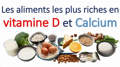 Food les Aliments riches en calcium vitamine D3 le rôle action