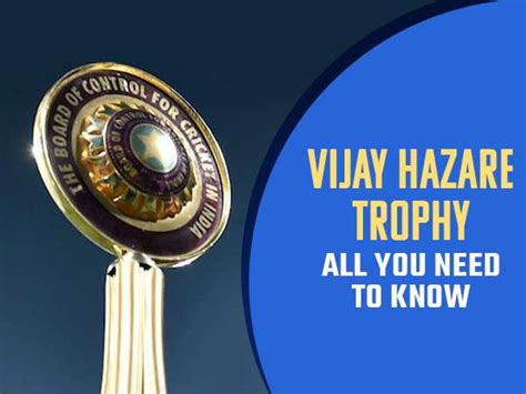 Vijay Hazare Trophy Fixtures Groups Venues Timings And Live