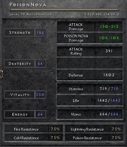 D R Poison Nova Build For Necromancer