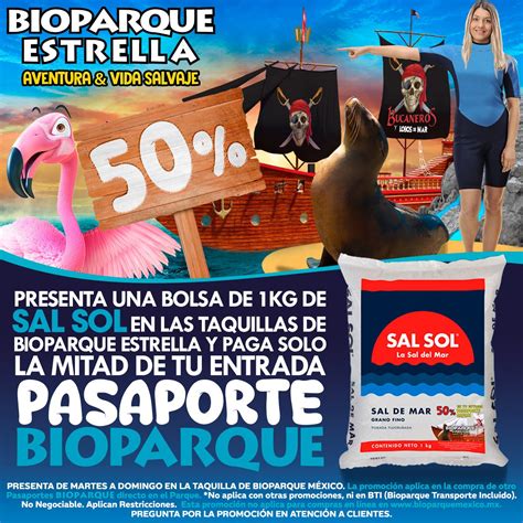 50 De Descuento En Bioparque Estrella Si Donas 1kg De Sal Sol